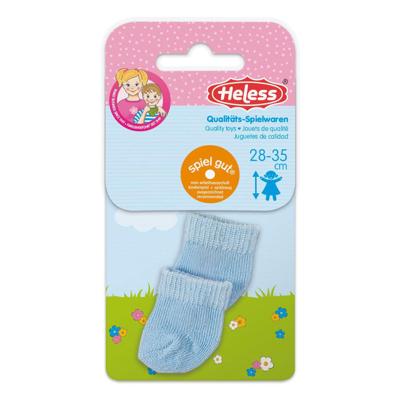 Heless Poppensokken blauw, 28-35 cm