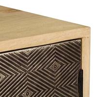 Dressoir 120x30x75 cm massief mangohout - thumbnail