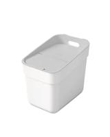Curver ready to collect prullenbak GFT 20 liter wit-lichtgrijs - thumbnail