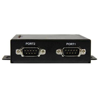 StarTech.com Serieel naar IP-apparaatserver met 2 poorten, RS232, metaal en monteerbaar, seriële apparaatserver