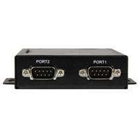 StarTech.com Serieel naar IP-apparaatserver met 2 poorten, RS232, metaal en monteerbaar, seriële apparaatserver - thumbnail