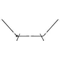 Hangmat standaard metaal met wielen - thumbnail