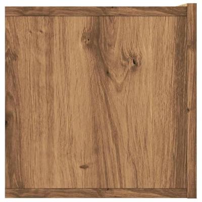 Tv-wandmeubel 120x30x30 cm bewerkt hout artisanaal eikenkleurig Tv-wandmeubel 120x30x30 cm bewerkt hout artisanaal eikenkleurig