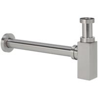 Wiesbaden Star Sifon Vierkant - Geborsteld Staal 5/4" x 32mm - thumbnail