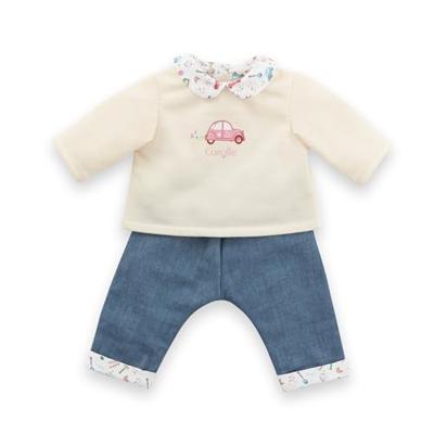 Corolle t-shirt en spijkerbroek voor babypop, 30cm Corolle t-shirt en spijkerbroek voor babypop, 30cm