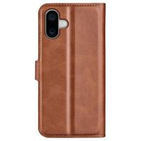 Casecentive Leren Wallet case met sluiting iPhone 16 bruin - thumbnail