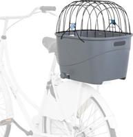 TRIXIE FIETSMAND VOOR BAGAGEDRAGER MET DRAADKOEPEL KUNSTSTOF GRIJS 46X36X47 CM - thumbnail