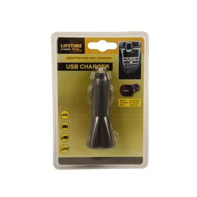 Lifetime Cars autolader USB 12/24 Volt 1 Ampère kunststof zwart Lifetime Cars autolader USB 12/24 Volt 1 Ampère kunststof zwart