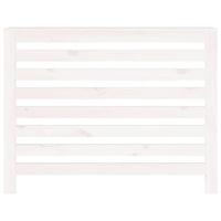 Radiatorombouw 108,5x19x84 cm massief grenenhout wit - thumbnail