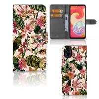 Samsung Galaxy A04e Hoesje Flowers - thumbnail