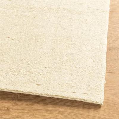 VidaXL Vloerkleed huarte laagpolig zacht wasbaar 60x110 cm crème
