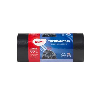Dumil Afvalzakken met Trekband 65L 15 Stuks Dumil Afvalzakken met Trekband 65L 15 Stuks
