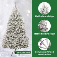 Kunstkerstboom met 300 LED Groen en Wit 270 cm PVC en Metaal - thumbnail