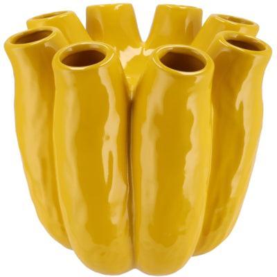 Daan Kromhout Vaas luna tube geel 30 cm | 2 stuks