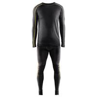 Blåkläder Merino Xlight Onderhemd Lange mouw 479917349835 | Donkergrijs/Geel | Maat XS - 7330509545577 - thumbnail