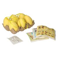 Grafix paaseieren versieren met stickers, 6st. - thumbnail