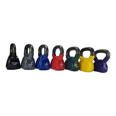 Tunturi Vinyl Kettlebell l 14KG l grijs - thumbnail