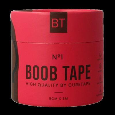 Cure Tape Boobtape no 1 incl. nipple covers - 5cm x 5m blac 1 Stuks