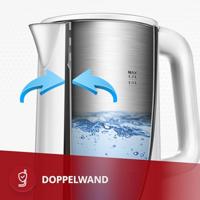 MPM Draadloze waterkoker MCZ-105, wit, 1,7 l - thumbnail