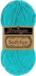 Scheepjes Softfun - 2423 Bright Turquoise - Haakgaren / Breigaren