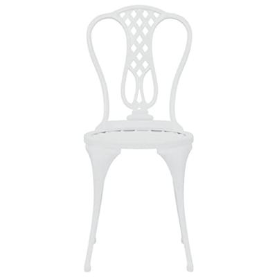 3-delige Bistroset gietaluminium wit