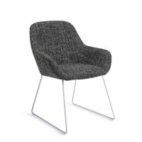 Jesper Home Eetkamerstoel 'Kushi' Slide White, kleur Skyfall - thumbnail