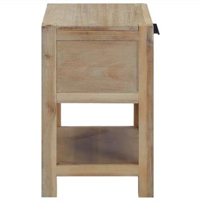 Nachtkastje met lade 40x30x48 cm massief acaciahout