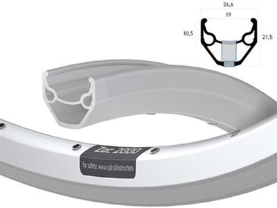 Ryde Velg 26 inch / 559 zac2000 zilver gesleten zijkant dubbel bus 36