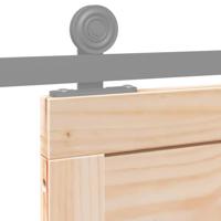 Schuifdeur Naturel 90 x 208 cm Massief grenenhout - thumbnail