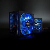 Voedingsbron TooQ XGEII LED 700W Zwart Blauw 700 W ATX RoHS 80 Plus Bronze - thumbnail
