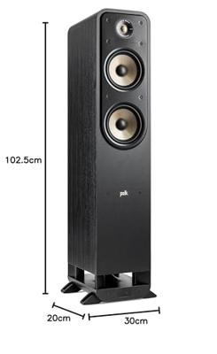 Polk: Signature Elite ES55 Vloerstaande speaker - Zwart Polk: Signature Elite ES55 Vloerstaande speaker - Zwart