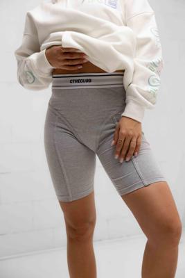 Couture Club High Waisted Zip Detail Biker Short Dames Grijs - Maat XS - Kleur: Grijs | Soccerfanshop Couture Club High Waisted Zip Detail Biker Short Dames Grijs - Maat XS - Kleur: Grijs | Soccerfanshop