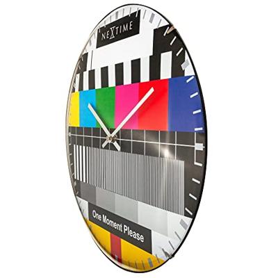 Wandklok - 35 cm - Koepelglas - 'Testpagina Koepel'