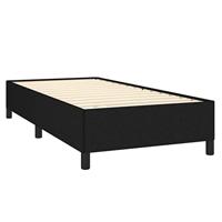 Bedframe zonder matras 80x200 cm stof zwart - thumbnail
