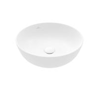Villeroy & Boch Artis opzetwastafel - rond Ø43x12.5cm - Ceramic+ zonder kraangat zonder overloop stone white 417943rw - thumbnail