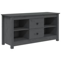 Tv-meubel 103x36,5x52 cm massief grenenhout grijs - thumbnail