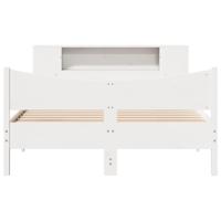 Bedframe zonder matras massief grenenhout wit 180x200 cm - thumbnail
