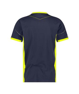 DASSY t-shirt tampico nachtblauw/fluogeel xxl