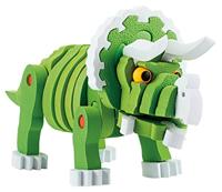 Toi-Toys knutselpuzzel tricera junior 25,8 cm groen 59-delig - thumbnail