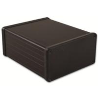 Hammond Electronics 1455N1202BK Profielbehuizing 120 x 103 x 53 Aluminium Zwart 1 stuk(s) - thumbnail