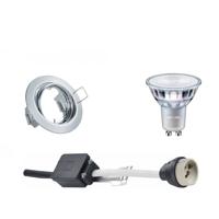 LED Spot Set - GU10 Fitting - Inbouw Rond - Glans Chroom - Kantelbaar Ø83mm - Philips - MASTER 927 36D VLE - 3.7W - Warm Wit 2200K-2700K - DimTone Dimbaar - thumbnail
