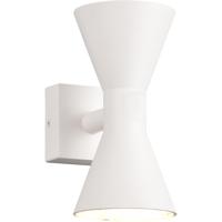 LED Wandlamp Buitenverlichting - GU10 Fitting - Spatwaterdicht IP44 - Mat Wit Aluminium - thumbnail