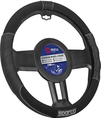 Sparco Stuurwielhoes Sport 3 Flat Bottom Zwart/Grijs SP90110