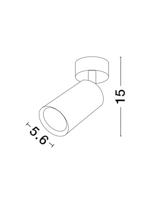 Lyora WandspotWan rond zwart - 9184312 - thumbnail