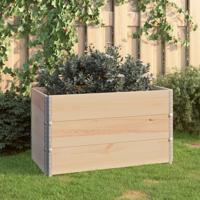 VidaXL 3 st plantenbakken verhoogd 50x100 cm massief grenenhout - thumbnail
