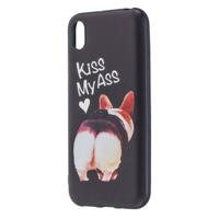 Embossment patroon TPU Soft Protector Cover Case voor Huawei Y5 (kus mijn kont) - thumbnail