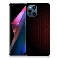 OPPO Find X3 | X3 Pro | TPU bumper | Geruit Rood - thumbnail
