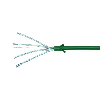 LogiLink CQ9055S RJ45 Netwerkkabel, patchkabel CAT 6A U/FTP 2.00 m Groen Extreem dun, Vlambestendig, Flexibel, Folie afscherming, Halogeenvrij, Snagless,