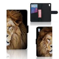 Sony Xperia Z3 | Telefoonhoesje | Met pasjeshouder | Leeuw - thumbnail