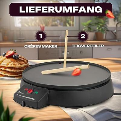 Clatronic CM 3372 Crêpe maker Met handmatige temperatuursinstelling Zwart - thumbnail